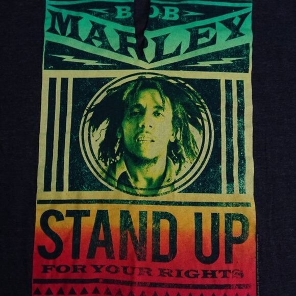 Bob Marley "Stand Up For Your Rights' Black Medium - Picture 3 of 4